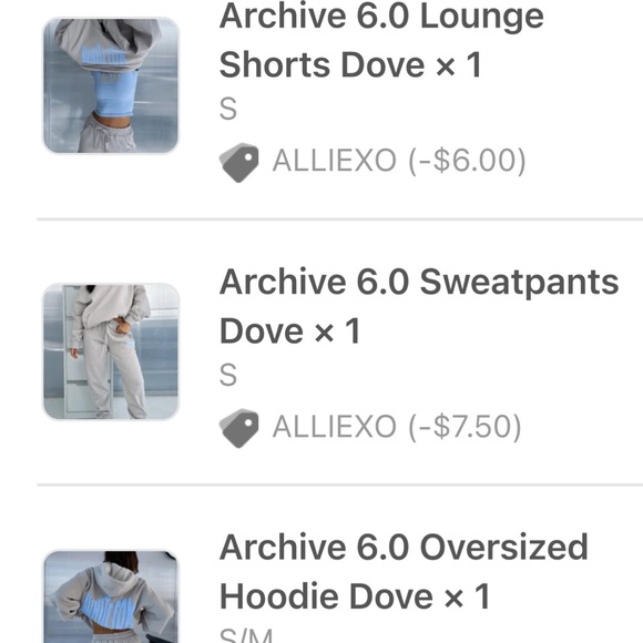 White Fox Boutique Archive 6.0 Sweatpant, Sweatshirt and Short Set - Picture 7 of 7